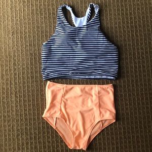 Swim suit. Razor back, high waisted. Never worn